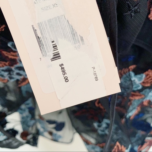 Cinq a Sept Korus Floral Ruffle Sheer Top XS - Picture 7 of 10